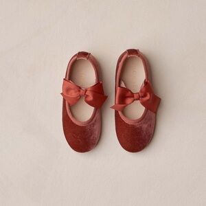 Noralee bow ballet flats in ruby
